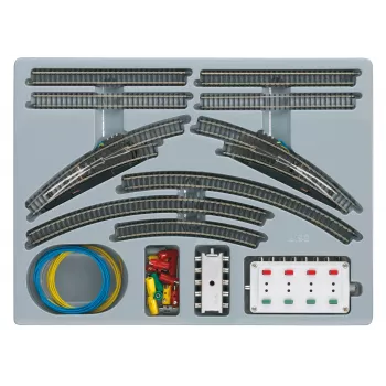 Märklin 08192 confezione binario doppio T1 - scartamento Z (1:220) set di ampliamento binari