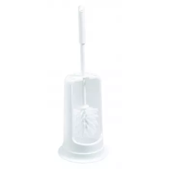 Haug Bürsten 6550 set spazzola WC e supporto, plastica bianca