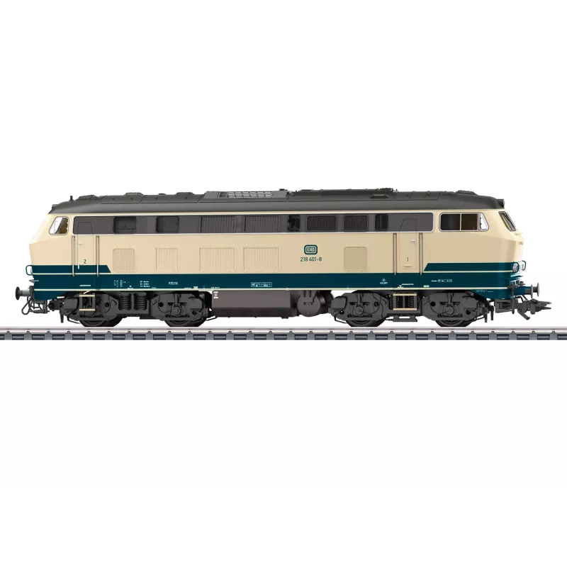 Märklin 39215 locomotiva diesel serie 218 DB blu oceano mfx+ suono e LED H0