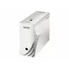 LEITZ easyboxx scatola archivio bianca larghezza interna 150 mm, confezione da 25, cartone ondulato riciclato