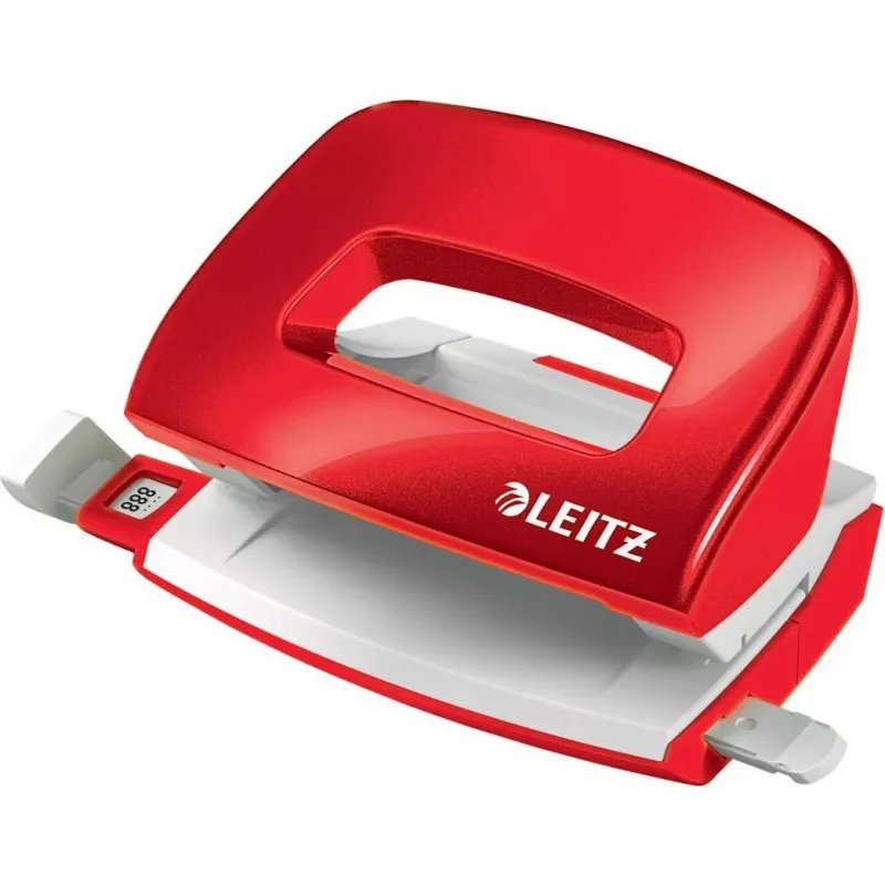 LEITZ Mini NeXXt WOW 5060 rossa perforatrice 10 fogli 2 fori 5060-10-26