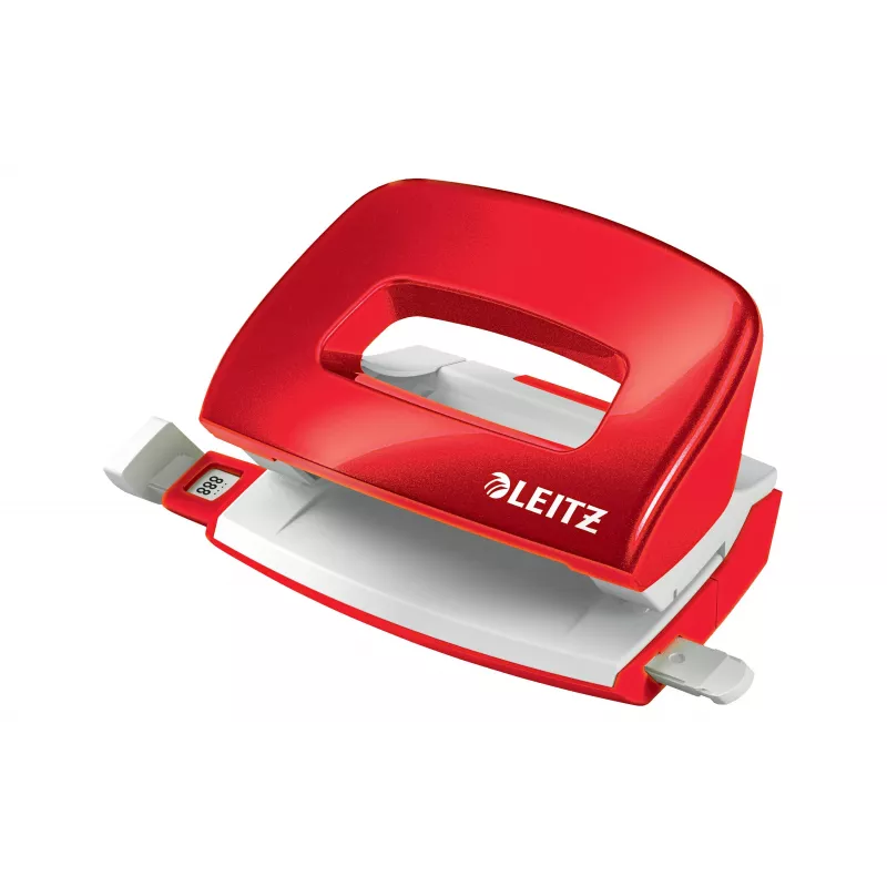 LEITZ Mini NeXXt WOW 5060 rossa perforatrice 10 fogli 2 fori 5060-10-26