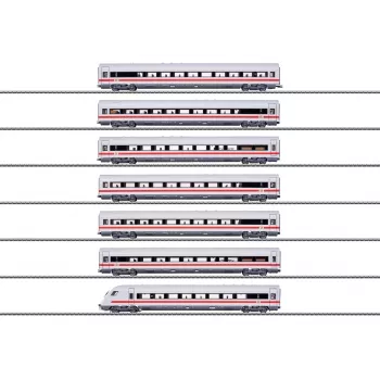 Märklin 042930 set di 7 carrozze treno alta velocità ICE H0, DB AG, scala 1:87