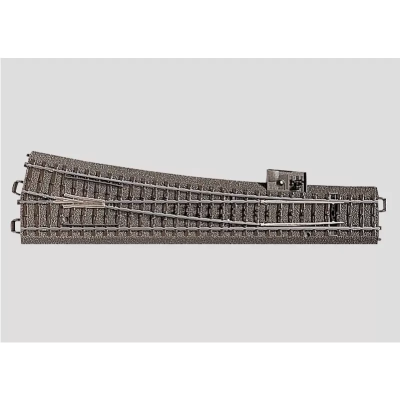 Märklin H0 binario C (con massicciata) 24712 scambio, sottile, destro 236,1 mm (24712)