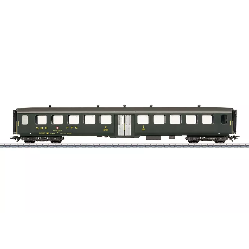 Märklin 043383 H0 carrozza in acciaio leggero 2ª classe SBB
