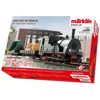 Märklin 29133 set di avviamento treno merci scala HO con alimentazione a batteria e telecomando a infrarossi