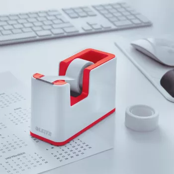 Leitz WOW Vassoio portadocumenti in polistirene rosso/bianco 53641026