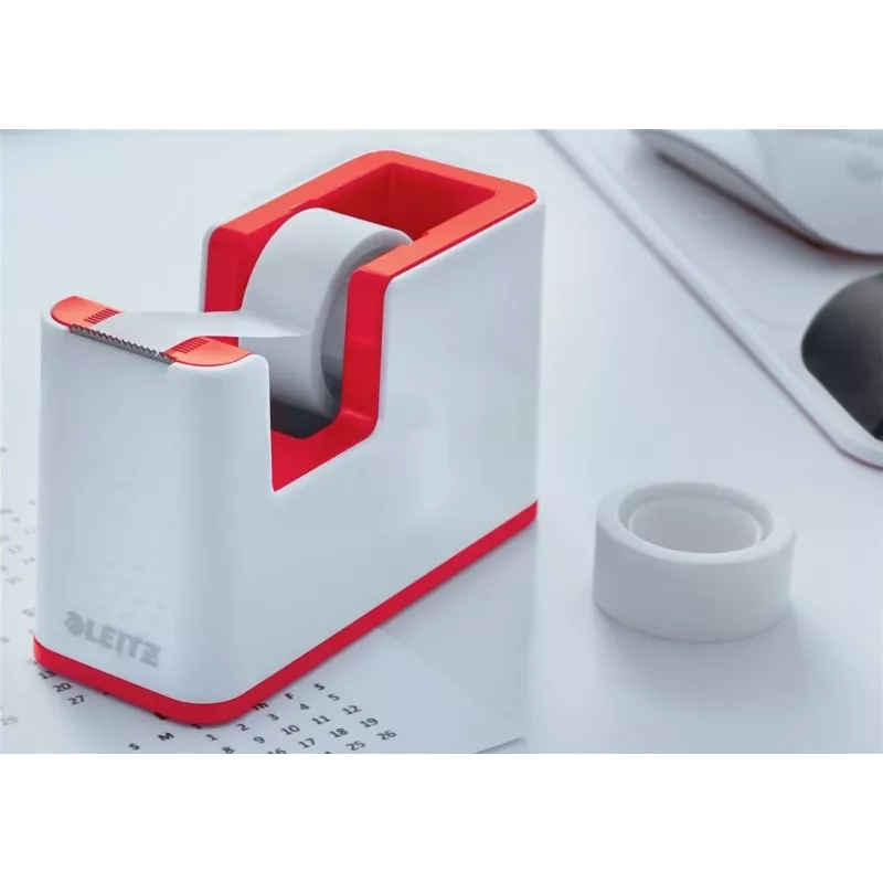 Leitz WOW Vassoio portadocumenti in polistirene rosso/bianco 53641026