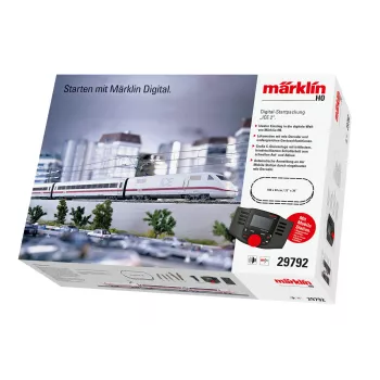 Märklin 29792 ICE 2 Set di partenza digitale H0 AC con Mobile Station 2, treno 5 pezzi, binario C ovale, epoca VI