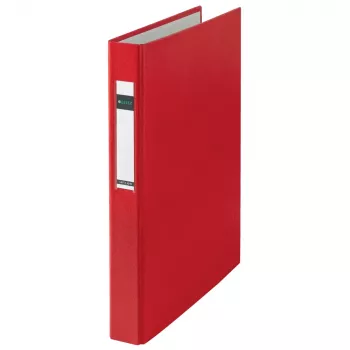LEITZ Standard Raccoglitore ad anelli A4 sovradimensionato rosso 2 anelli D 41 mm dorso 25 mm diametro anelli 4210-00-25