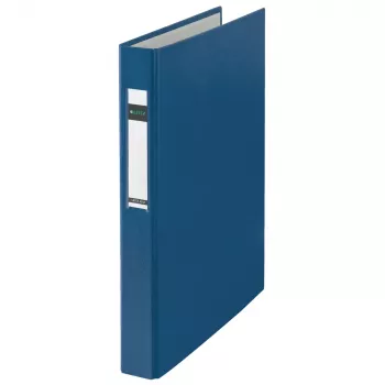 LEITZ Standard Raccoglitore ad anelli A4 sovradimensionato blu 4 anelli D 25 mm dorso 41 mm 4212-00-35
