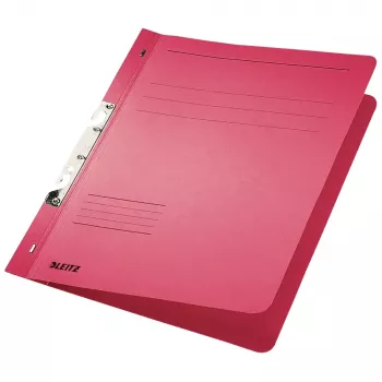 LEITZ Cartella a fessura DIN A4 cartoncino manila rosso 250 g/m² 170 fogli meccanismo 80 mm 50 pezzi 3746-00-25