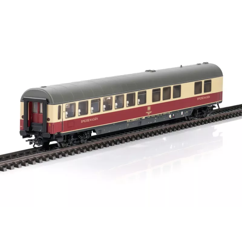 Märklin 43872 H0 TEE Rheingold carrozza ristorante WRümh 132, DB epoca IV, blu/crema