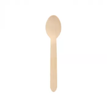 PAPSTAR pure Cucchiai monouso in legno, betulla, 100 pezzi (84840)