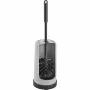 HAUG BÜRSTEN 65340RC Set spazzola WC in plastica, grigio, autoportante, supporto chiuso, testina sostituibile