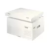 Leitz 61040000 Infinity Contenitore per archivio, bianco, confezione da 10, A4/Folio, impilabile, cartone riciclato