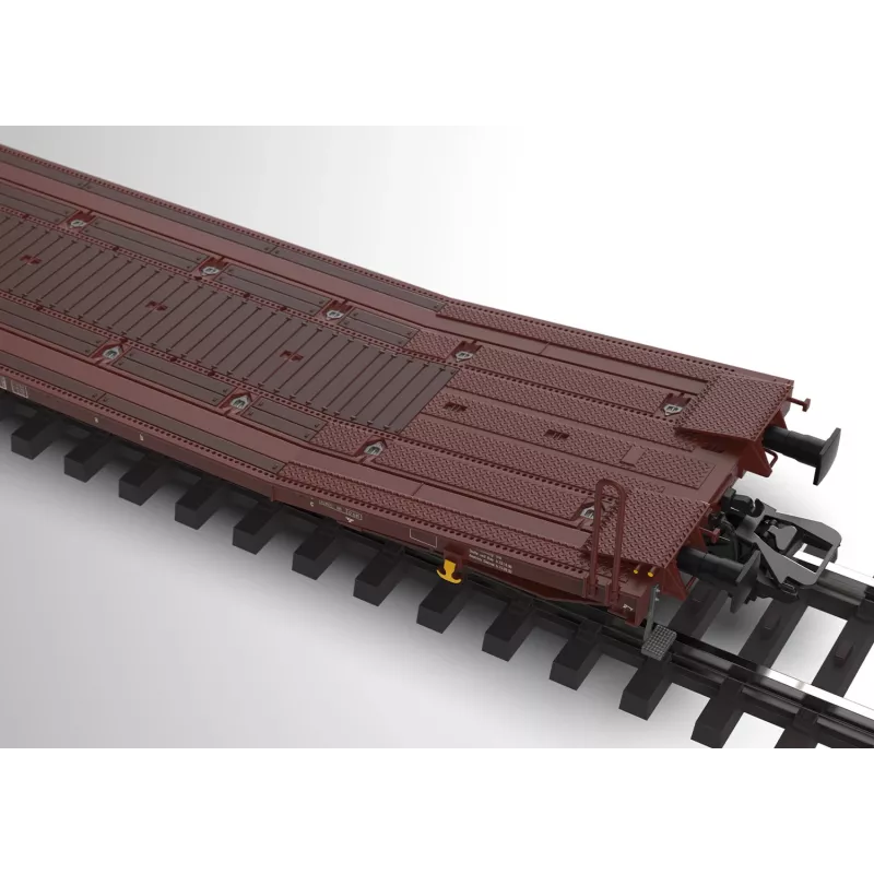Märklin 47430 H0 Coppia di carri pianali Laads 800B della Transwaggon GmbH