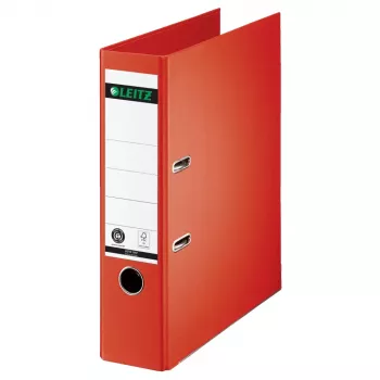 LEITZ raccoglitore a leva 180° A4 80 mm rosso chiaro cartone 1007-00-20