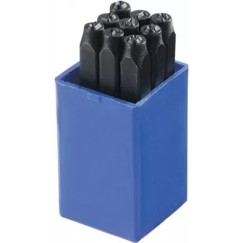 Brüder Mannesmann set di 9 punzoni per numeri 10 mm (245-10)