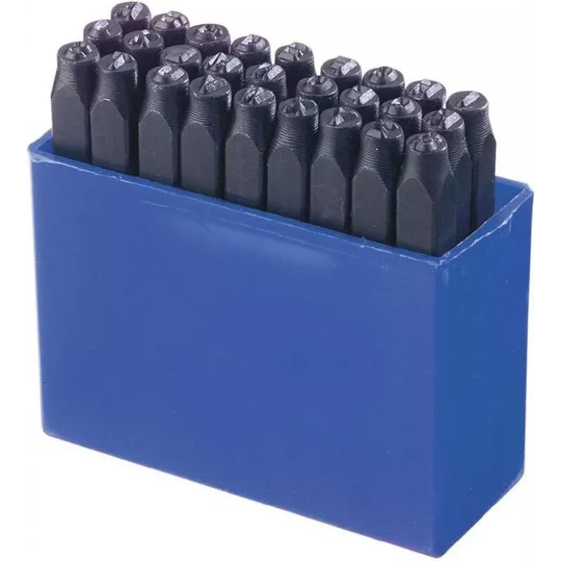 Brüder Mannesmann set di 27 punzoni per lettere 6 mm (244-6)