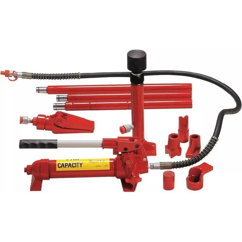 BRÜDER MANNESMANN Kit idraulico per riparazione carrozzeria 10 t, 16 pezzi (094-T-10)