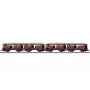 Märklin 086234 Set carri trasporto auto Laae 540 delle DB in scala Z