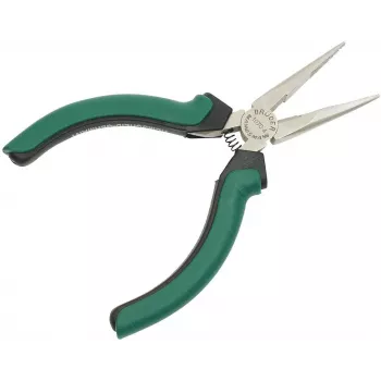 BRÜDER MANNESMANN GREEN LINE Pinza a punte, 125 mm, dritta, acciaio per utensili, impugnatura verde/nera M 1070-4