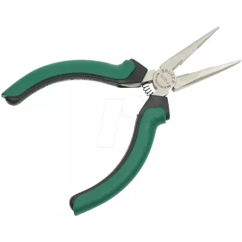 BRÜDER MANNESMANN GREEN LINE Pinza a punte, 125 mm, dritta, acciaio per utensili, impugnatura verde/nera M 1070-4