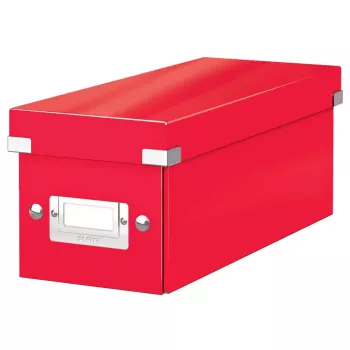 Leitz Click & Store WOW Scatola porta CD/DVD 160 dischi rossa in cartone (60410026)