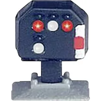 Märklin Segnale luminoso di blocco in scala Z, struttura bassa, LED, grigio/nero, 15+ 89394