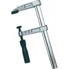 Brüder Mannesmann Morsetto a vite industriale DIN 5117, apertura 600 mm, sbraccio 120 mm, struttura in ghisa malleabile, blu 90423