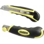 Brüder Mannesmann Cutter universale con softgrip, regolazione automatica della lama, lama a spezzoni 18 mm, 60100