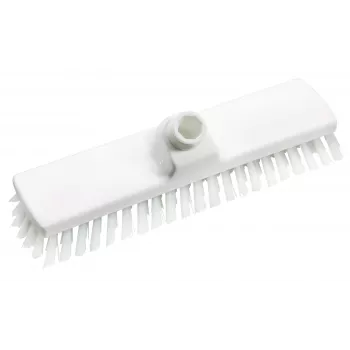 Haug Bürsten 8770 Testina spazzola abrasiva, corpo in PP bianco, setole in PBT, larghezza 300 mm
