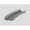 Märklin 074613 Pezzo di rampa curvo per pilastri ponte, scala HO, grigio
