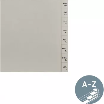 LEITZ Separatori in carta dicembre-gennaio A4 13 linguette separatori in cartoncino 12303085