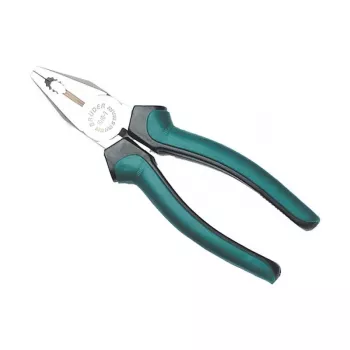 BRÜDER MANNESMANN Pinza combinata professionale 180 mm acciaio per utensili di alta qualità, impugnatura multiuso, finitura opaca - 1 pezzo (10937)
