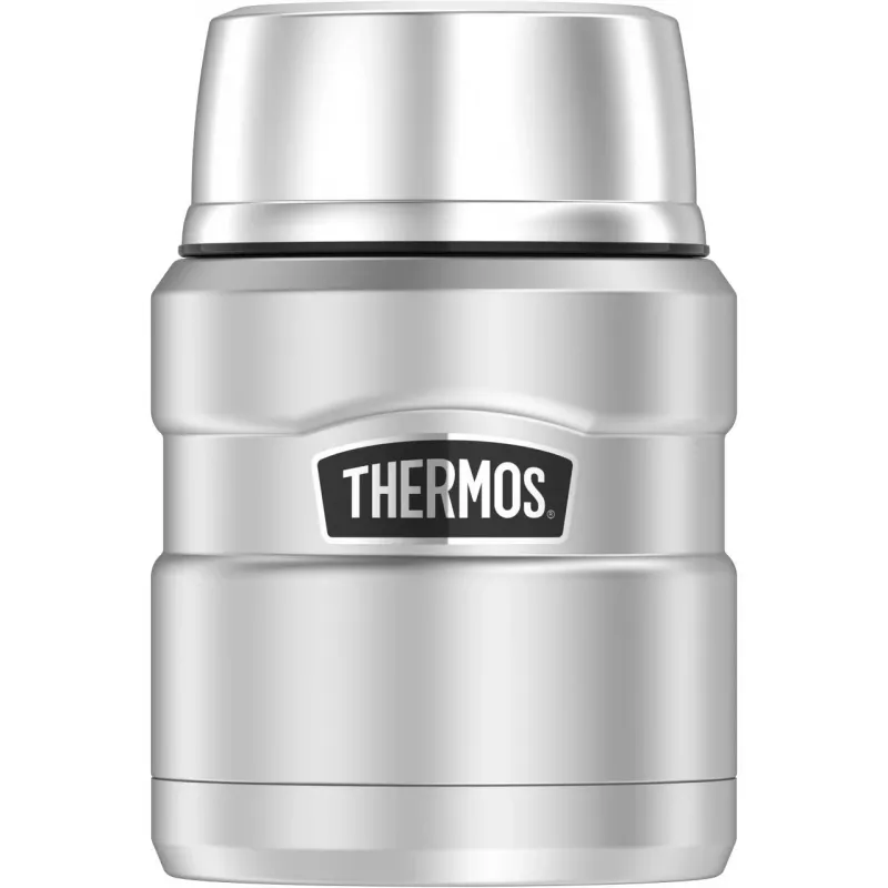 THERMOS SK Food Jar Contenitore isotermico per alimenti nero/argento 470 ml 4001233047
