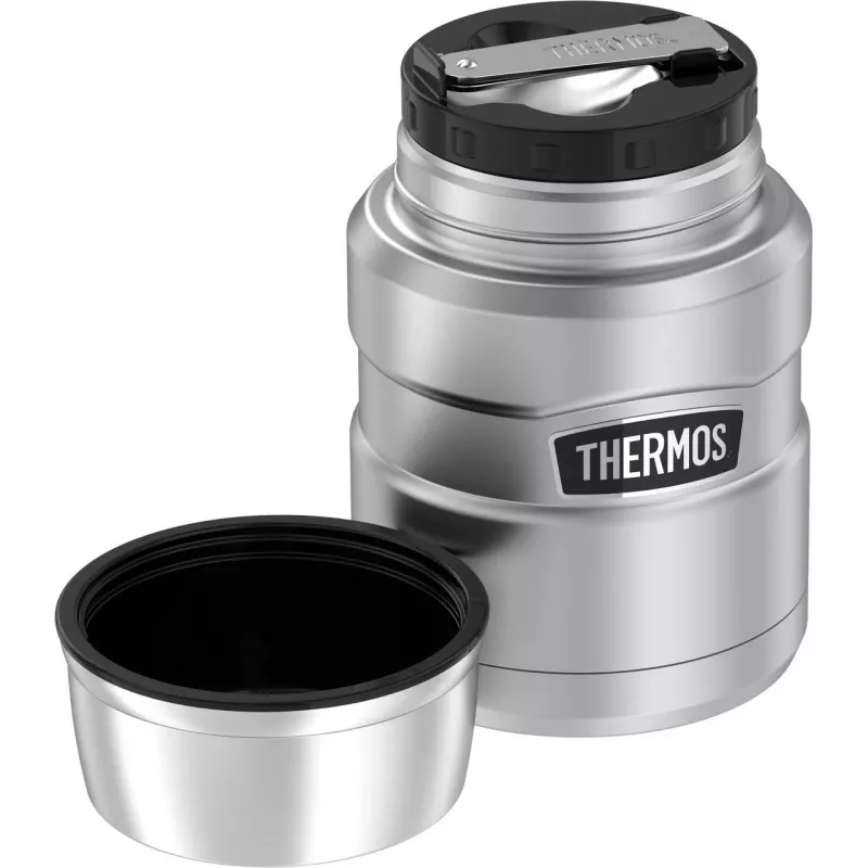 THERMOS SK Food Jar Contenitore isotermico per alimenti nero/argento 470 ml 4001233047