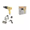 BRÜDER MANNESMANN pistola ad aria calda 2000 W, 2 impostazioni di temperatura, flusso d'aria 300 l/min, 550 °C max., softgrip ergonomico 49500