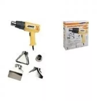 BRÜDER MANNESMANN pistola ad aria calda 2000 W, 2 impostazioni di temperatura, flusso d'aria 300 l/min, 550 °C max., softgrip ergonomico 49500
