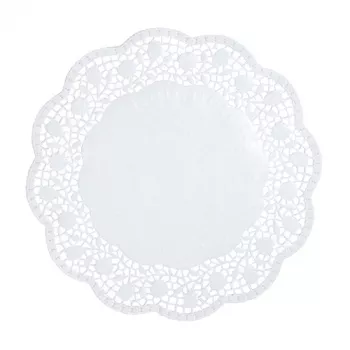 PAPSTAR centrini rotondi, 30 cm, bianco, 100 pezzi (12263)
