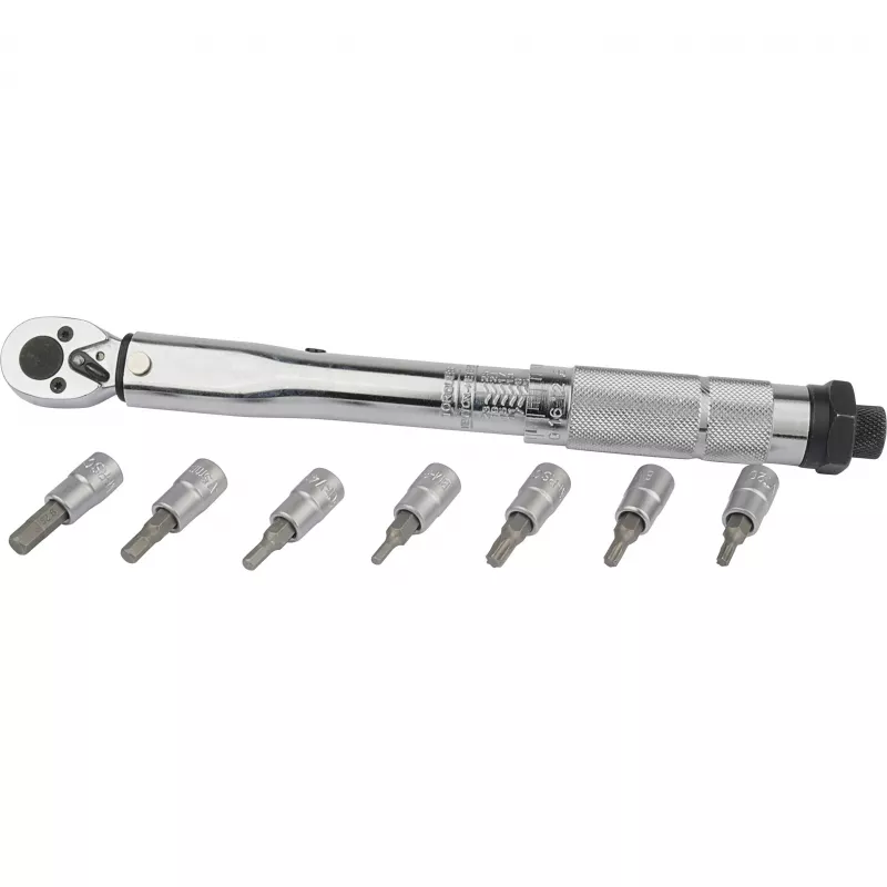Brüder Mannesmann M18314 set chiave dinamometrica 5-25 Nm, attacco 1/4