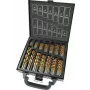 Brüder Mannesmann M54399 set di punte elicoidali HSS da 99 pezzi rivestite TiN con gambo cilindrico