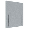 LEITZ Cosy divisorio da scrivania 61220085, grigio chiaro, 60 x 70 cm, feltro PET