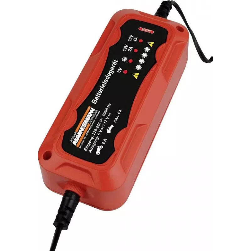 Brüder Mannesmann M12711 caricabatterie automatico per auto per batterie al piombo-acido 6V e 12V