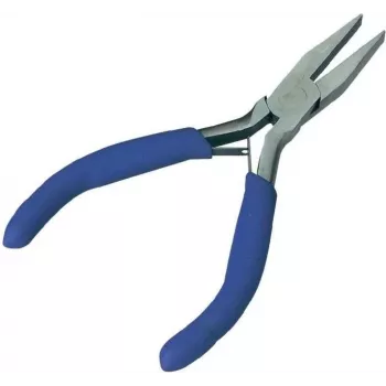 Brüder Mannesmann Electronics pinza piatta 10806, 125 mm, rosso/nero