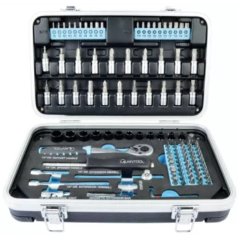 BRÜDER MANNESMANN QUANTOOL Q25003 set di 116 inserti da 1/4 di pollice con inserti di sicurezza