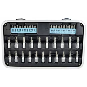 BRÜDER MANNESMANN QUANTOOL Q25003 set di 116 inserti da 1/4 di pollice con inserti di sicurezza
