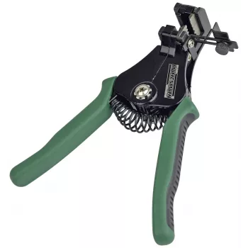 BRÜDER MANNESMANN pinza spellafili automatica, verde con molla di richiamo, ganasce in acciaio SK5, 0,2-6,0 mm² (M10981)