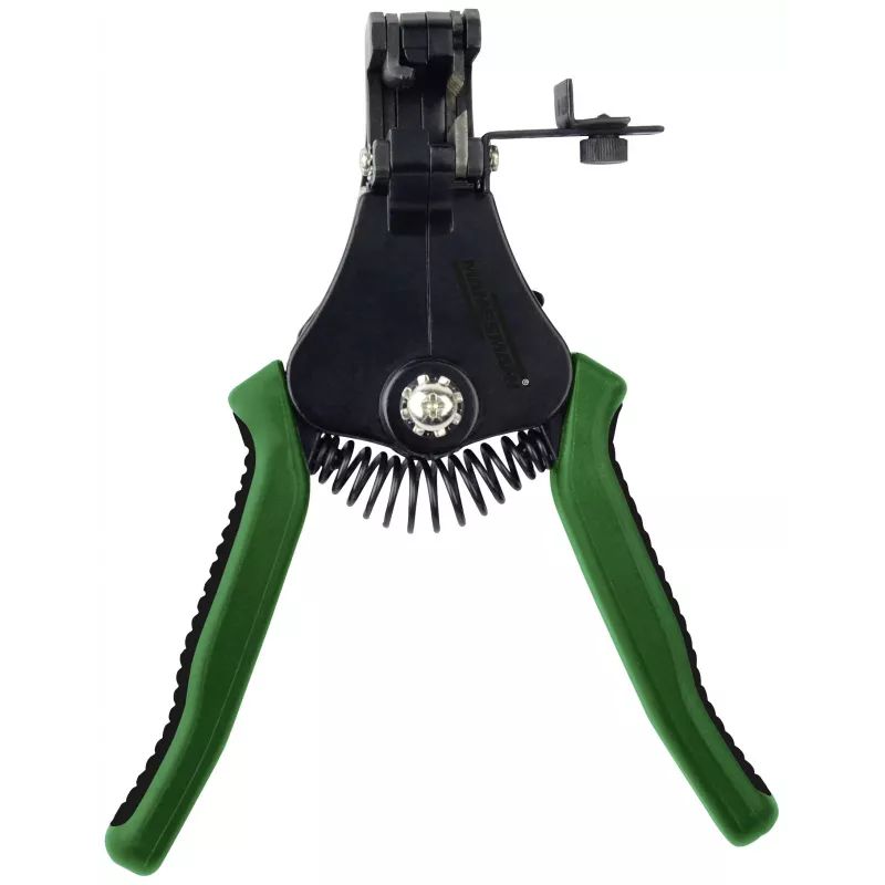 BRÜDER MANNESMANN pinza spellafili automatica, verde con molla di richiamo, ganasce in acciaio SK5, 0,2-6,0 mm² (M10981)